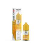 Bar Juice 5000 Triple Mango nicotine salt e-liquid bottle with yellow cap beside its white‑and‑orange box on a white background (30ml).