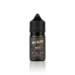 Brown glass vape juice bottle with a black cap; label reads RAW BLEND Robusto Tobacco, 30ml, 50mg salt nicotine.