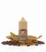 E-liquid bottle labeled 'Bar Juice 5000 Coffee Tobacco' surrounded by coffee beans and dried tobacco leaves on a white background.